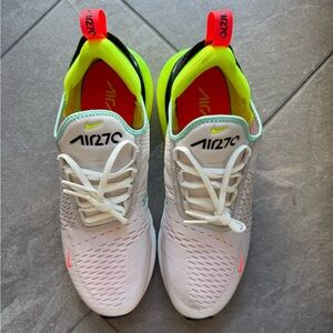 Nike Air 270 White Neon Sneakers